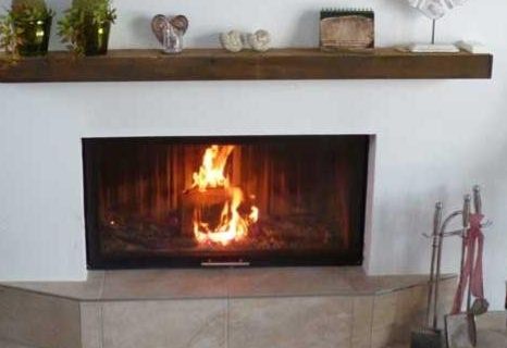 der Kamin in der Ferienwohnung